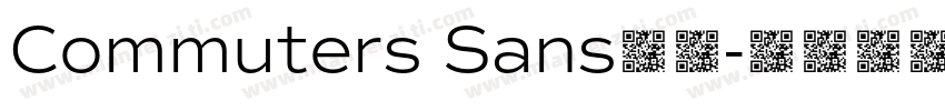 Commuters Sans字体字体转换